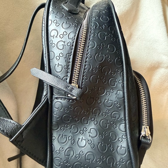 GUESS Embossed Black Backpack - Picture 5 of 7